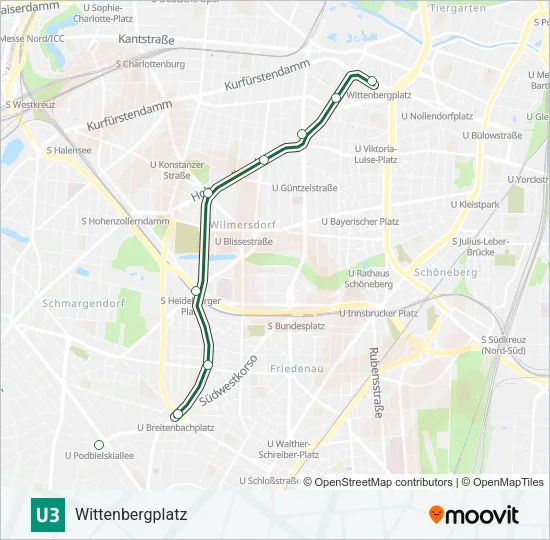 U3 Subway Line Map