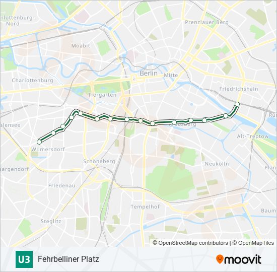 U-Bahnlinie U3 Karte