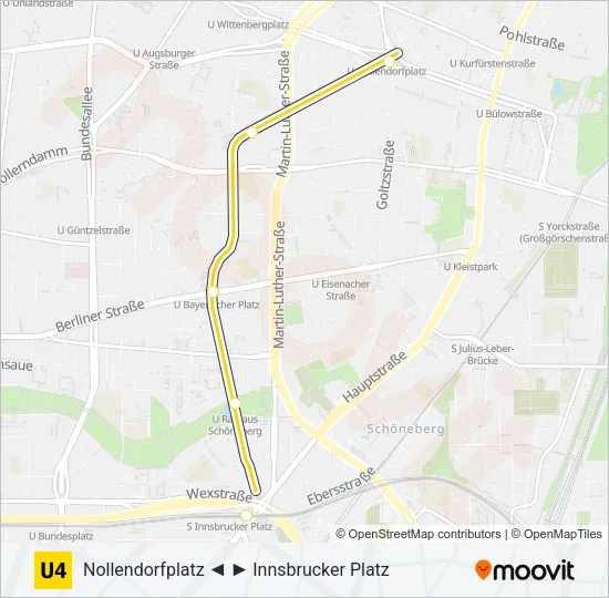 U4 Subway Line Map