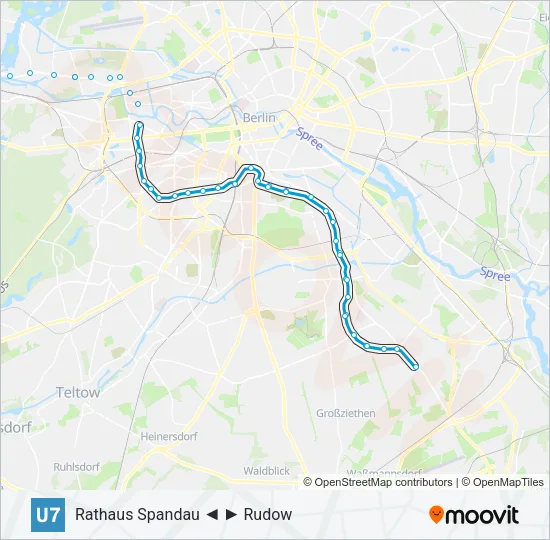 U7 Subway Line Map