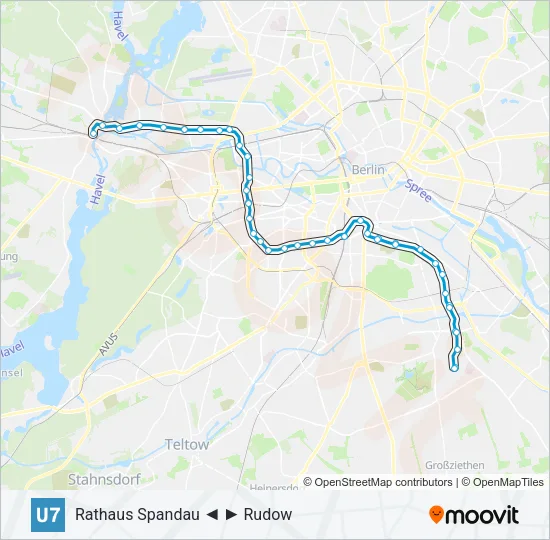 U7 Subway Line Map