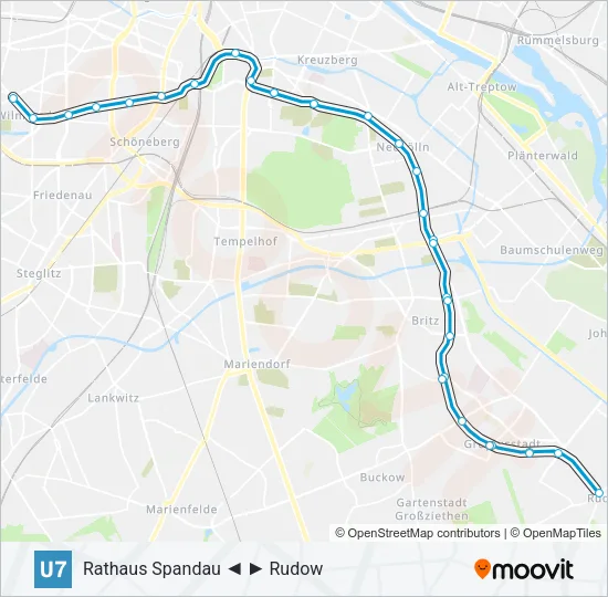 U7 Subway Line Map