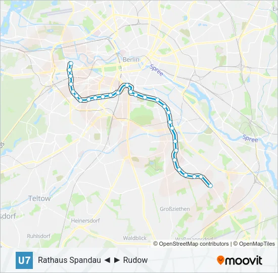 U7 Subway Line Map