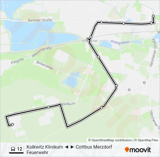 12 Bus Line Map