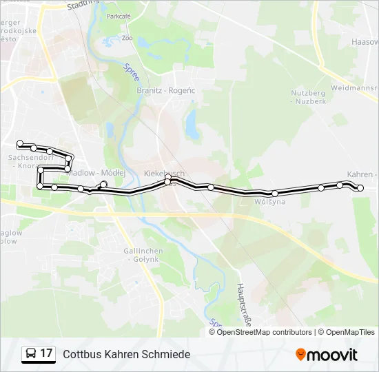 17 Bus Line Map