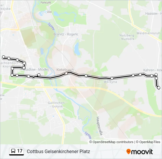 17 Bus Line Map