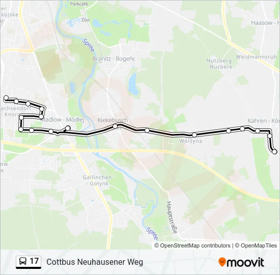 17 Bus Line Map