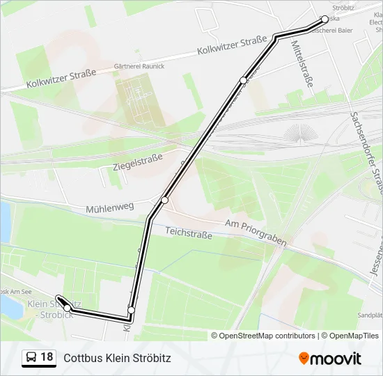 18 Bus Line Map