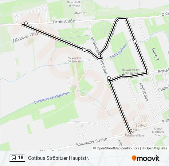 18 Bus Line Map