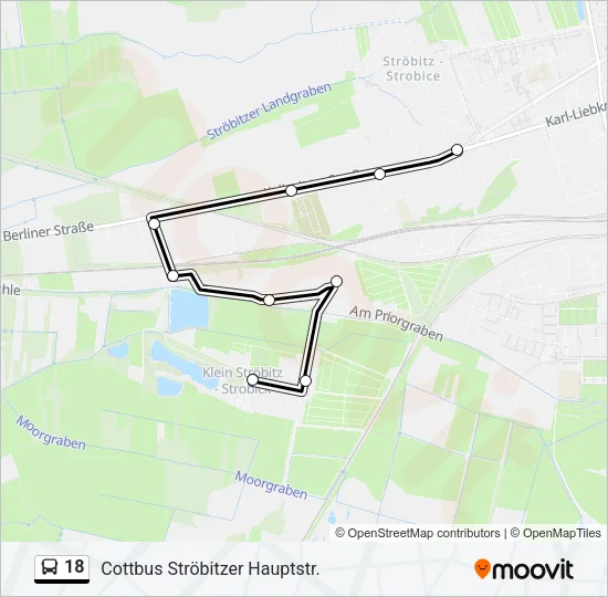 18 Bus Line Map