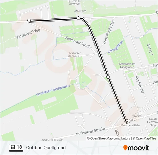 18 Bus Line Map