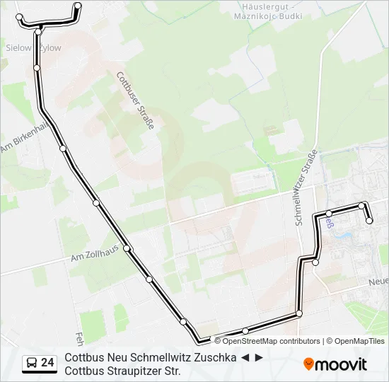 24 Bus Line Map