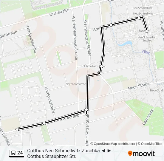 24 Bus Line Map