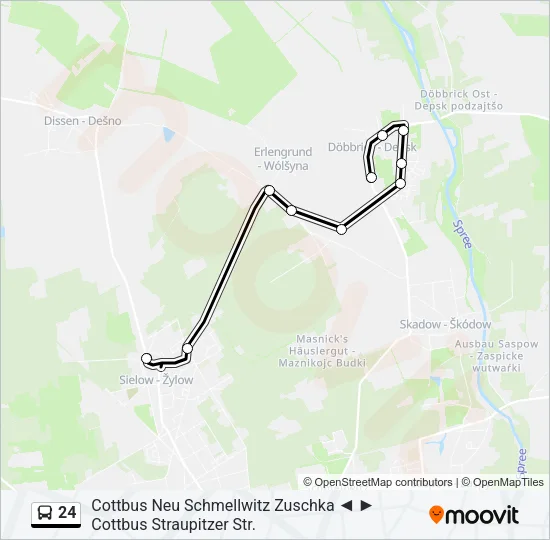 24 Bus Line Map