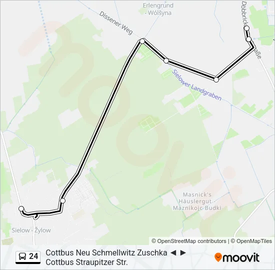 24 Bus Line Map