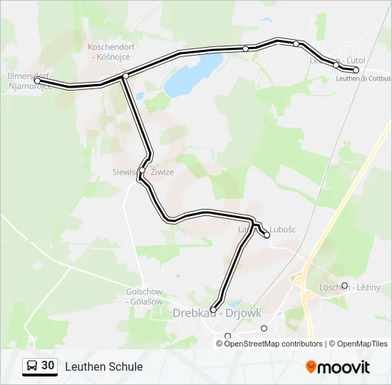 30 Bus Line Map