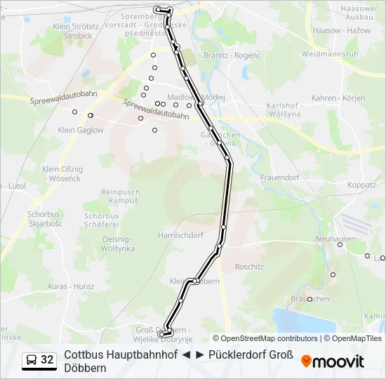 32 Bus Line Map