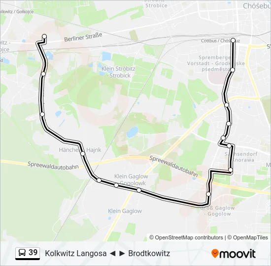 39 Bus Line Map