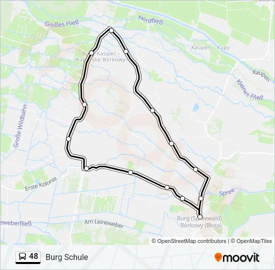 48 Bus Line Map