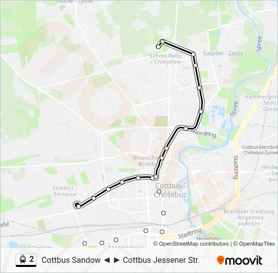 2 Light Rail Line Map