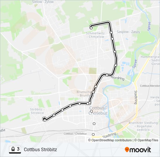 3 light rail Line Map