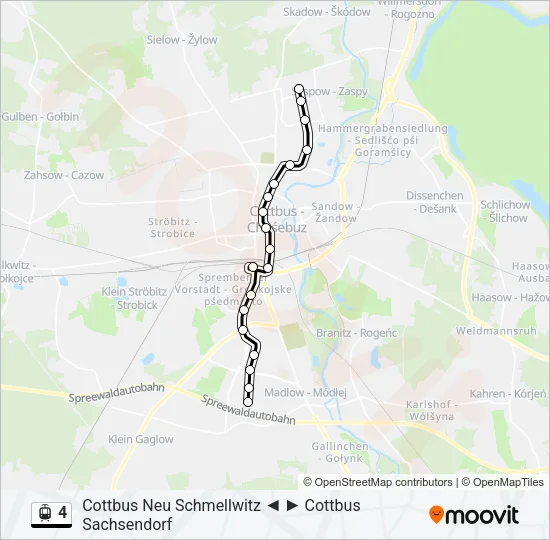 4 Light Rail Line Map