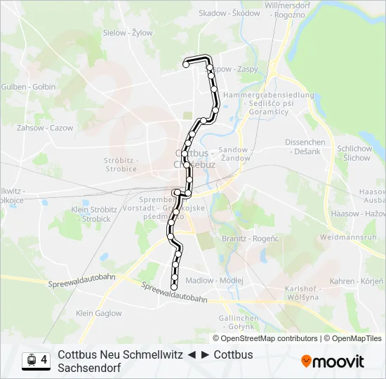 4 Light Rail Line Map