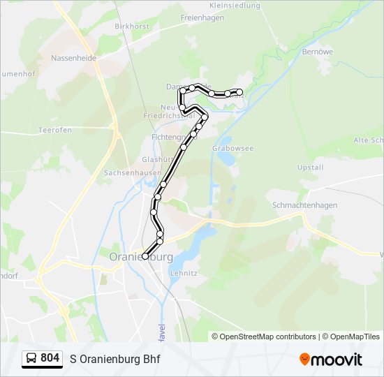 804 bus Line Map