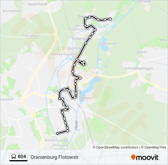 804 bus Line Map