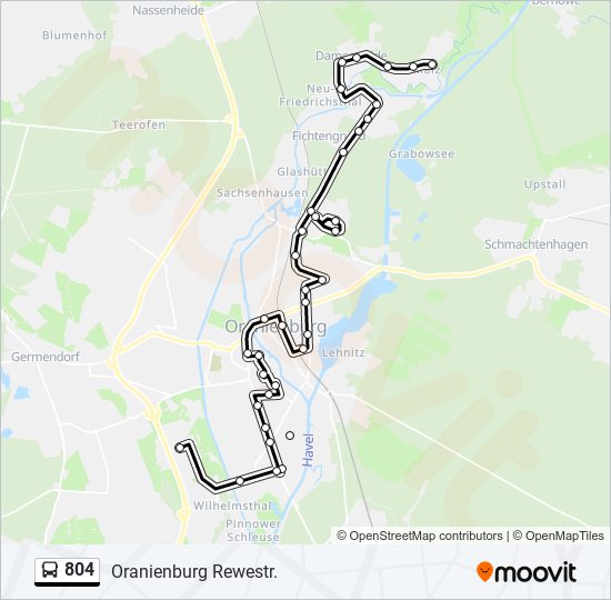 804 bus Line Map