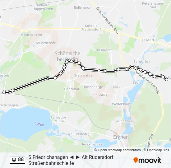 88 Light Rail Line Map