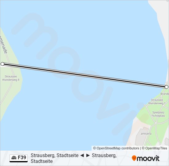 Fährelinie F39 Karte