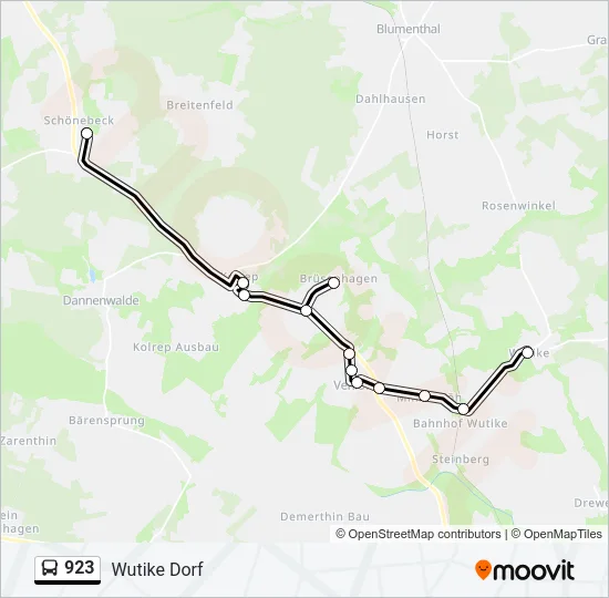 923 Bus Line Map