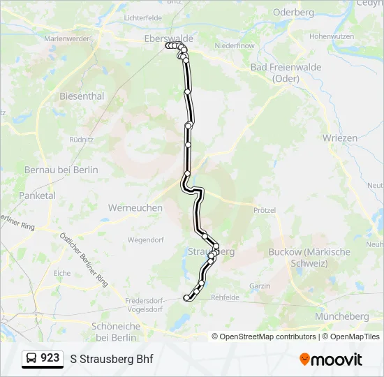923 Bus Line Map