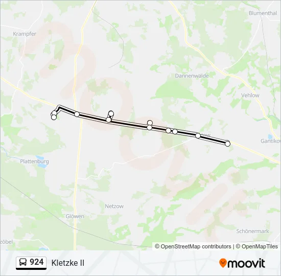 924 Bus Line Map