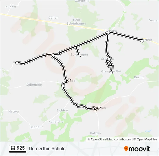 925 Bus Line Map