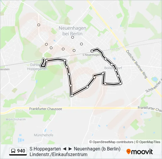 940 Bus Line Map