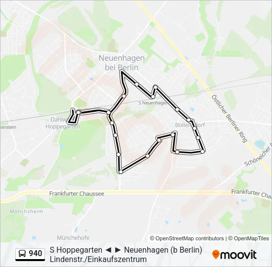 940 Bus Line Map