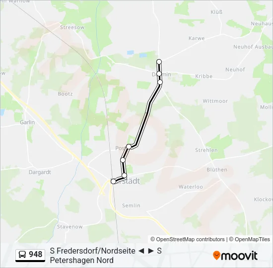 948 Bus Line Map