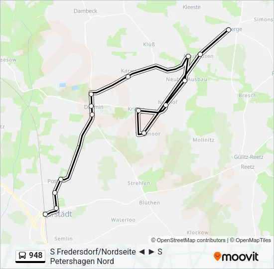 948 Bus Line Map