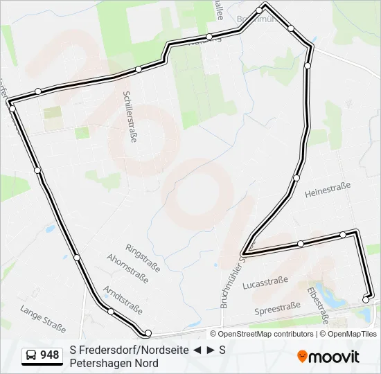 948 Bus Line Map