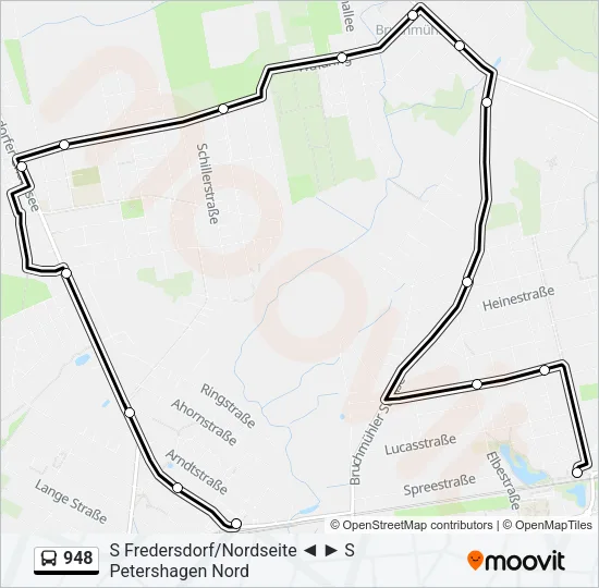 948 Bus Line Map