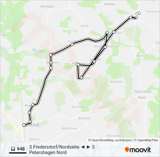 948 Bus Line Map