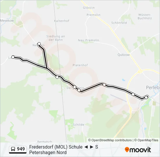 949 Bus Line Map