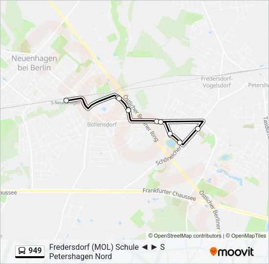 949 Bus Line Map