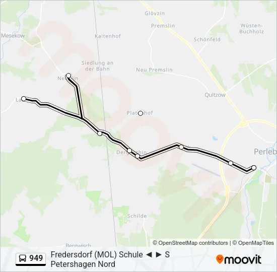 949 Bus Line Map