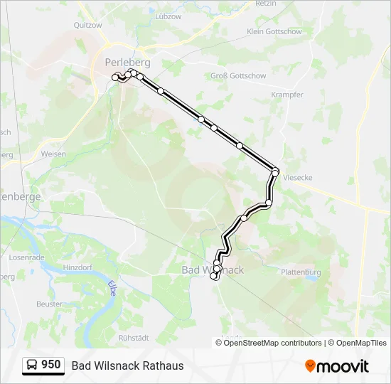 950 Bus Line Map