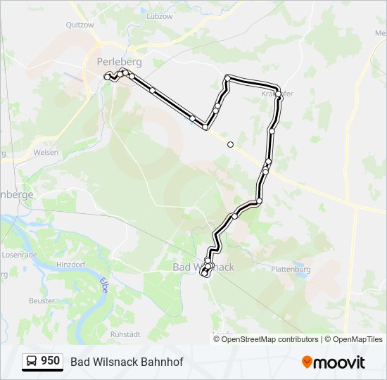 950 bus Line Map