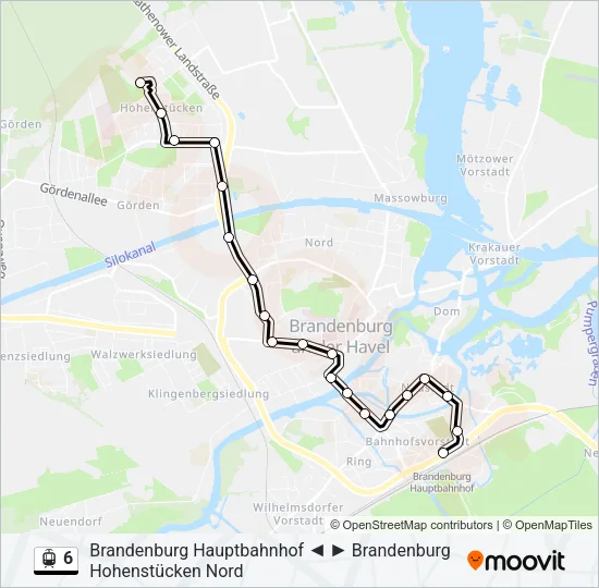 6 Light Rail Line Map