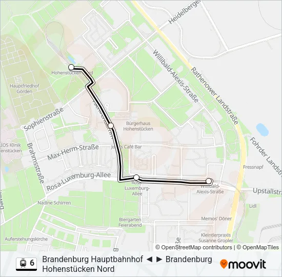 6 Light Rail Line Map